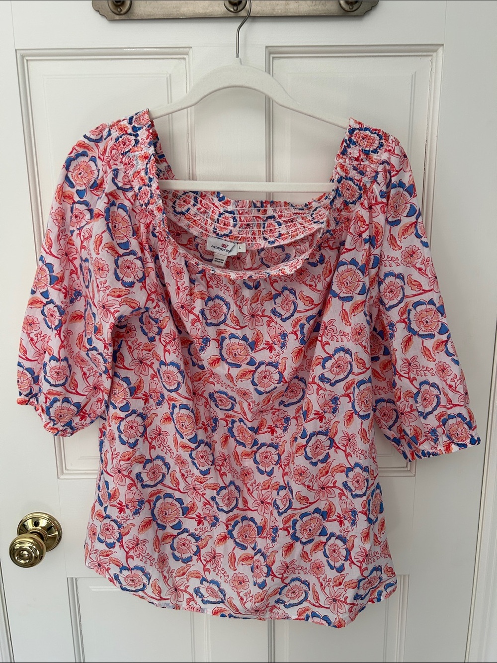 Vineyard Vines Cotton Blouse. New! Sz L